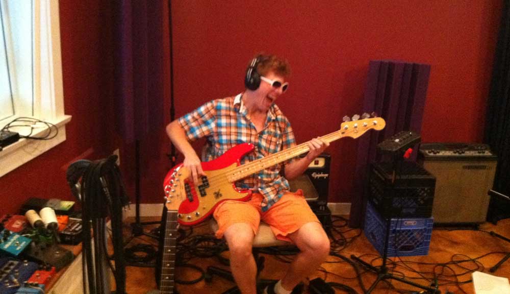 Recording studio interior for Blue Velvet Studio NOLA